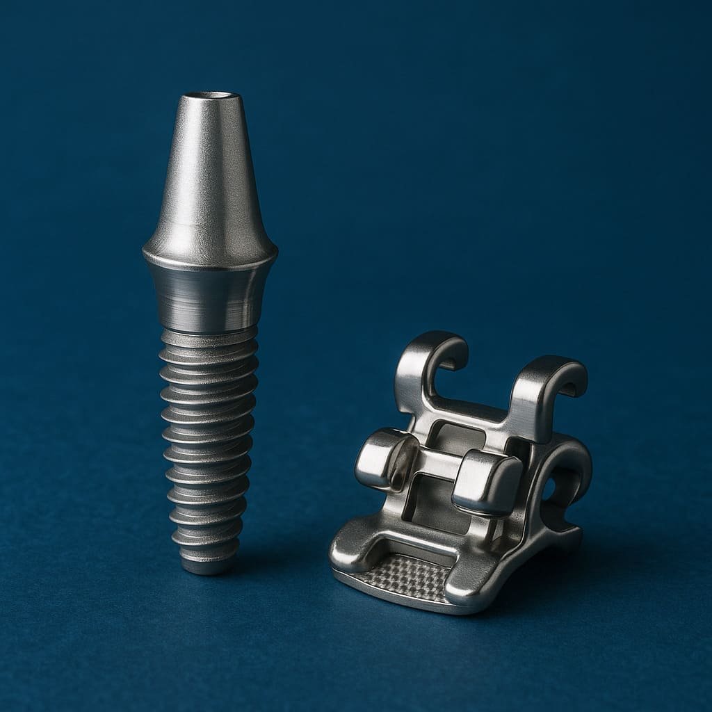 Dental Implants and Orthodontic Brackets – Custom Titanium Precision Components